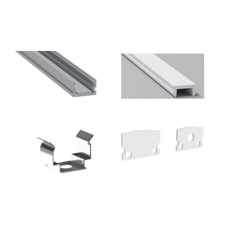 Mini LED Aluminum U Channel For 8mm Slim LED Strip Lights